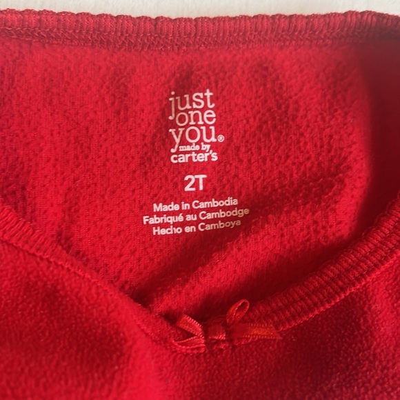 Carter’s Just One You Fleece Snowman Pajamas Size 2T - Picture 7 of 8